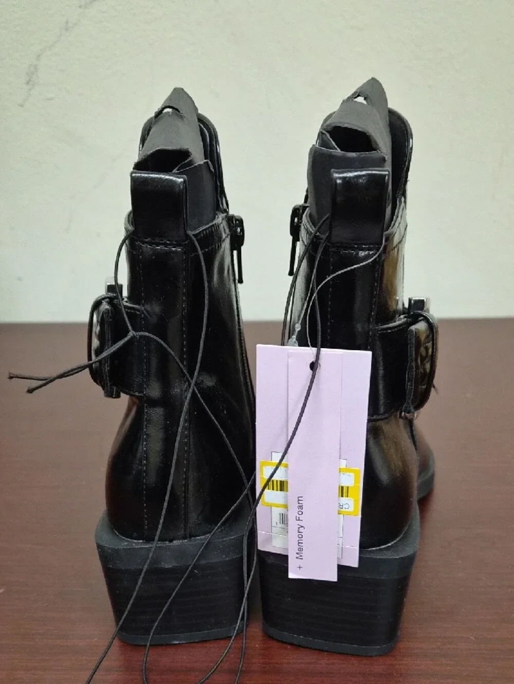 wild fable Black Ankle Boots W/ Memory Foam Size 6.5
